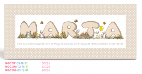 Portafoto Primera ComuniÃ³n grande Nombre